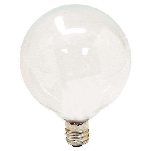 GE 17722 Light Bulb 25 W G16.5 Lamp E12 Candelabra Lamp Base 220 Lumens 2500 K Color Temp Soft White Light