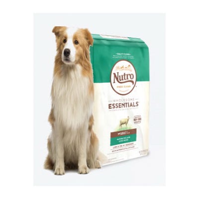 Nutro Wholesome Essentials 10157615 Dog Food Dry Rice Pasture Fed Lamb Flavor 30 lb