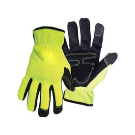Aubuchon High Visibility Work Gloves with Touchscreen Compatibility