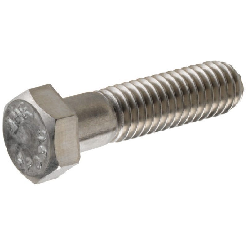 HILLMAN 831570 Hex Cap Screw, 5/16-18 Thread, 2 in OAL, 18-8 Grade,  Stainless Steel, USS Thread