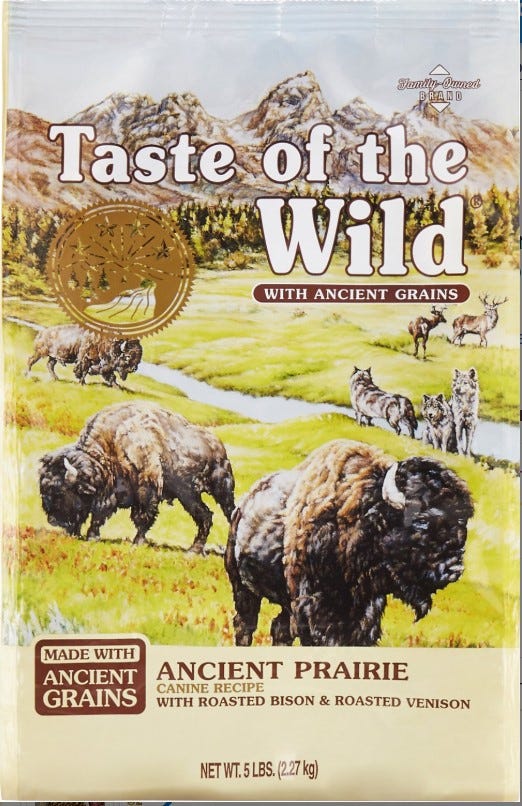 Taste of the Wild Ancient Prairie Canine Recipe With Roasted Bison Roasted Venison 26 Lb