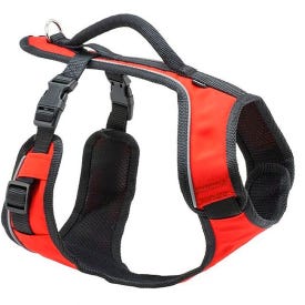 PetSafe EasySport ESPH-XS-RED Dog Harness, Fastening Method: Buckle, Snap, Nylon Harness, 16 to 22 in Harness, Red
