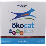 Okocat L0337 Clumping Cat Litter, Wood, Pellet, 12 lb Box