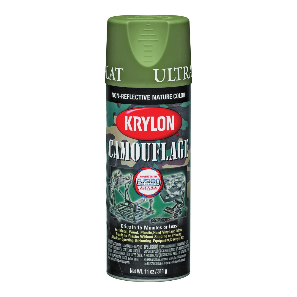 Krylon K04296007 Camouflage Spray Paint, Ultra Flat