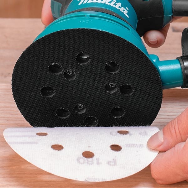 Makita 743081-8 Backing with Hook and Loop Attachment, 5 in Dia, Rubber | HardwareStore.com