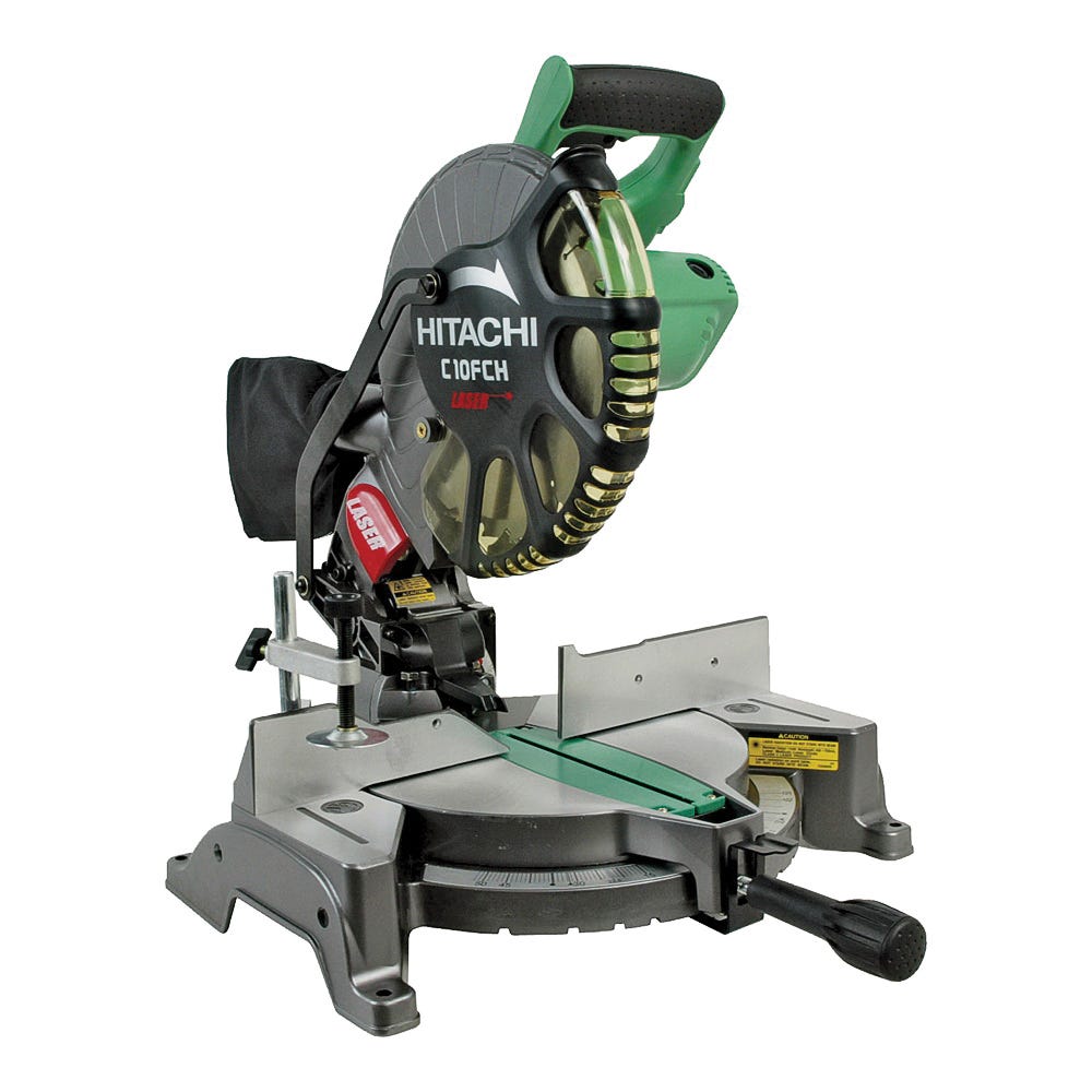 Metabo HPT C10FCH2 Miter Saw with Laser Marker 10 in Dia Blade 1 5 8 x 5 21 32 in Cutting Capacity 5000 rpm Speed