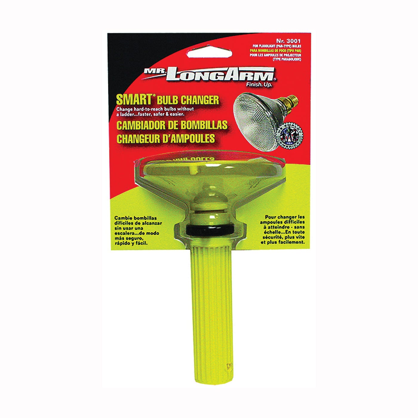 Extension pole for changing light bulbs on sale