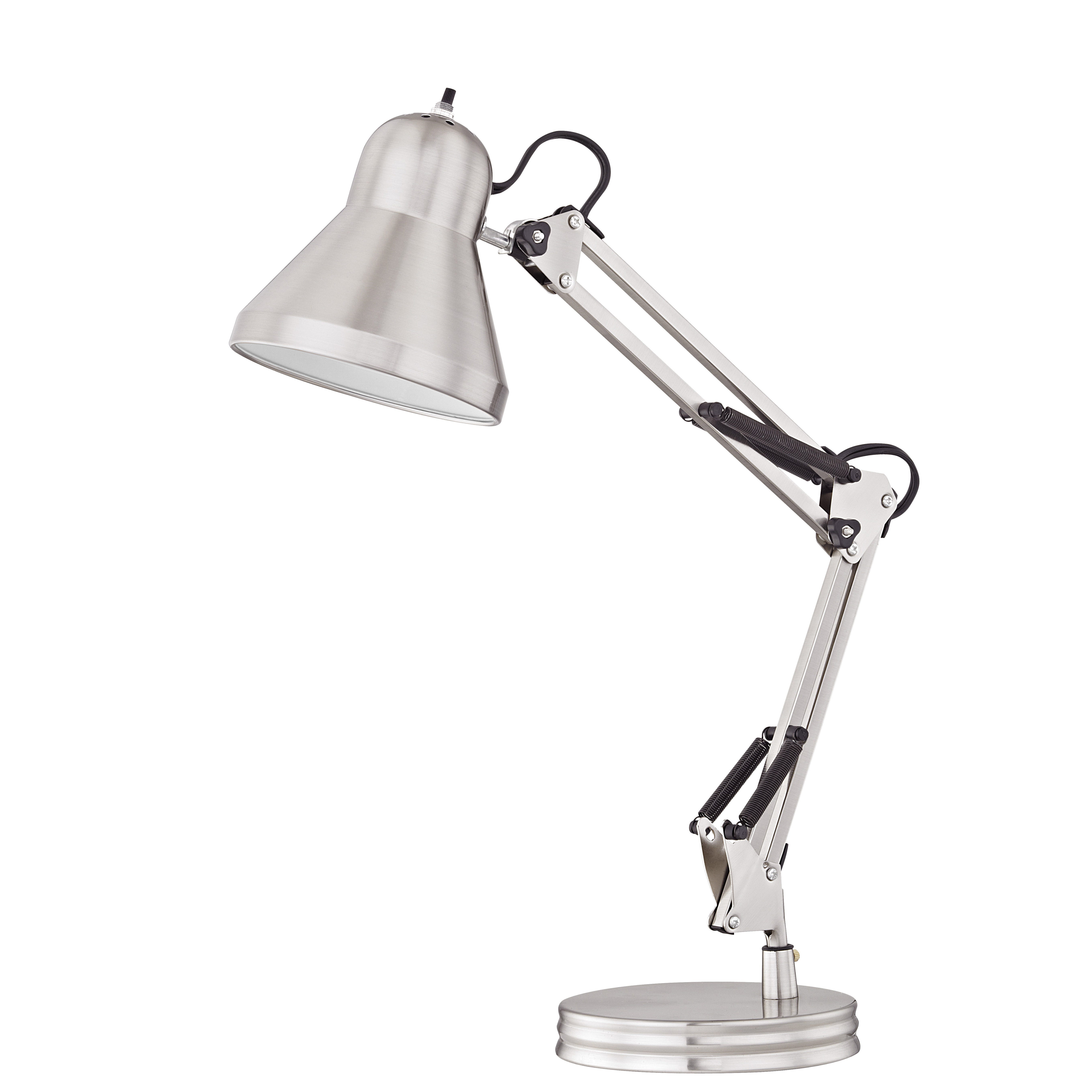 Boston Harbor WK 618E 3L Swing Arm Work Lamp 120 V 60 W 1 Lamp A19 or CFL Lamp Brushed nickel finish