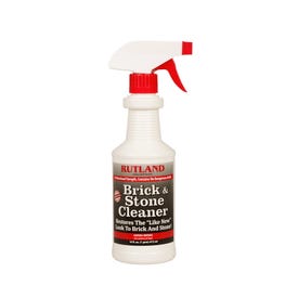 RUTLAND 83-6 Brick and Stone Cleaner, Liquid, Clear, Mild, 16 fl-oz Bottle