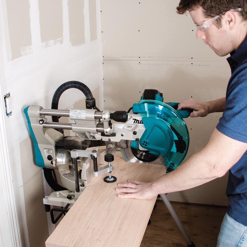 Makita LS1019L Miter Saw with Laser 2 13 16 x 12 in 90 deg Cutting 10 in Dia Blade