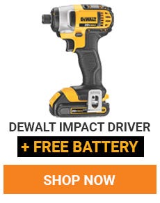 get a free battery with purchase of this impact driver