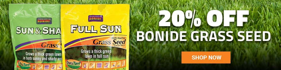 get 20% off bonide grass seed